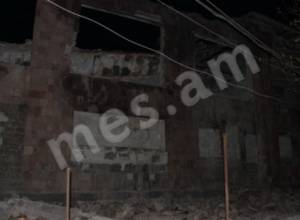 Roof collapses and falls onto first-floor ceiling