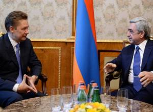 Серж Саргсян  принял  председателя "Газпром"
