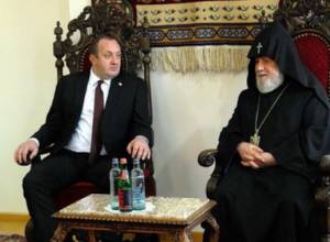 Католикос принял  президента Грузии