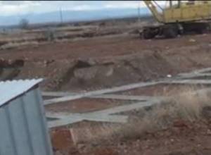 Homeless people fall into in despair as they find construction siteempty 