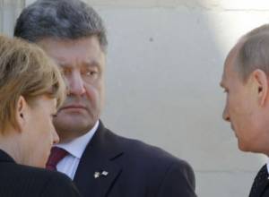 Путин и Порошенко пожали руки