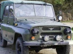 “UAZ” overturned