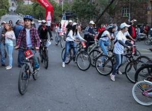 Открылась самая длинная в Ереване велосипедная дорожка