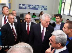 Бако Саакян и Серж Саргсян в Дилижане