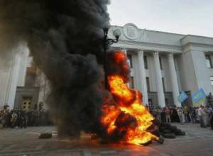 Clash near Kiev’s Parliament: BBC