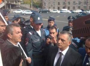 Ashot Aharonyan’s words annoyed the protesters
