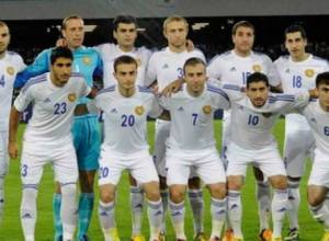 Armenian national football team retreats two places