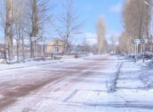 Black ice in some parts of Martuni road