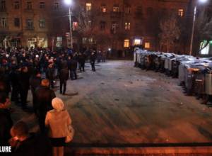 Один из участников акции в Гюмри пострадал