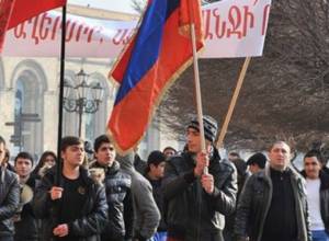 Two protests in Yerevan