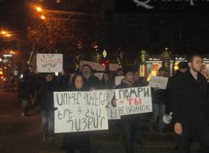 Marchers demand handover of Russian soldier to Armenian law enforcement agencies 