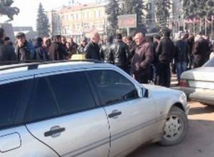 Gyumri cabmen protest against changes