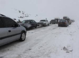 Drivers are recommended to use winter tyres