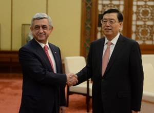 Serzh Sargsyan meets with Zhang Dejiang