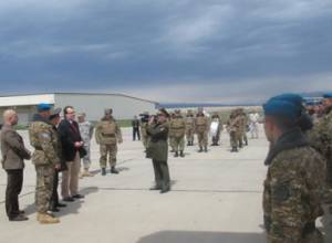 Armenia troops depart for training in Europe