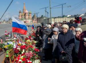 “Minute of NON-silence” in Moscow in memory of Boris Nemtsov