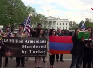 Candlelight Vigil outside White House in memory of Genocide victims