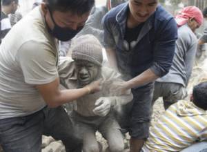 Мощное землетрясение в Непале