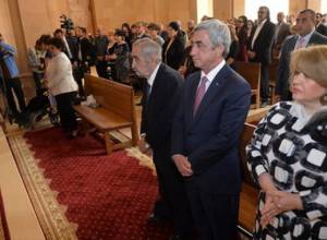 President Serzh Sargsyan attended the consecration ceremony of St Anna Church