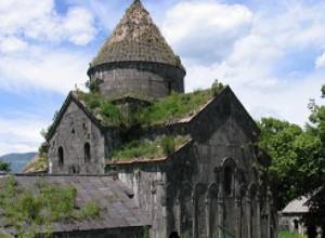 Sanahin Monastery dome is under construction