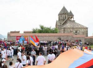 Ջահն Արցախից եկավ Գեղարքունիքի մարզ