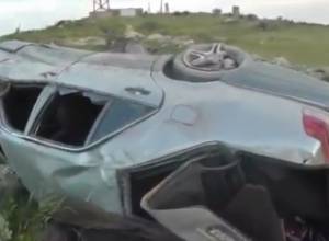Автомобильная авария у Базмаберда: одна жертва, двое раненых