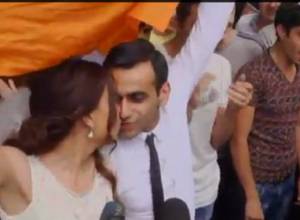 Armenian wedding on Baghramyan Avenue