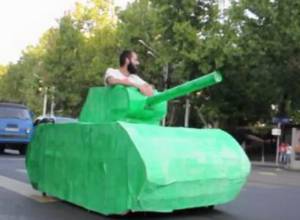 Tank on Baghramyan Avenue