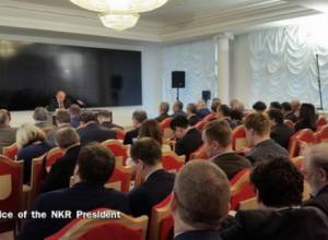 Bako Sahakyan holds press conference in Moscow