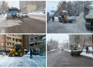 Ձնամաքրման աշխատանքներ բակային տարածքներում
