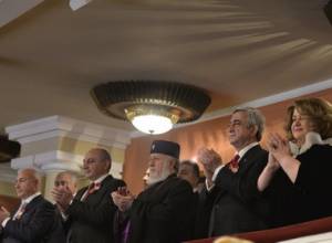 Серж Саргсян присутствовал на посвященном армии торжестве