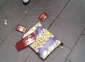 Около здания правительства на землю бросили партбилеты РПА