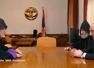 Бако Саакян принял архиепископа Сепуха Саргсяна