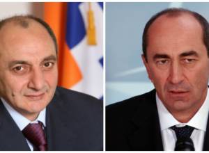 Bako Sahakyan, Robert Kocharyan meet in Stepanaket