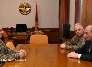 Bako Sahakyan receives Seyran Ohanyan