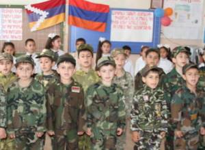 Տավուշի մարզում դպրոցականները  զինվորական երդում են տվել
