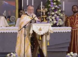 Կաթողիկոսի խոսքը պատարագի ընթացքում