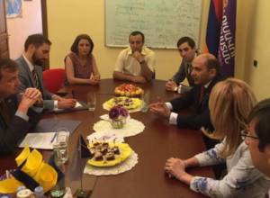 U.S. Ambassador visits Head Office of Bright Armenia Party