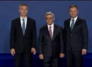 Serzh Sargsyan arrives in warsaw to attend NATO summit