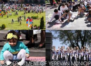 Неограниченное количество цветных мелков - детям