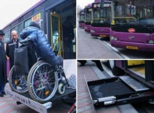 На маршрут выйдут 5 автобусов, приспособленных для лиц с инвалидностью