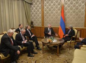 Serzh Sargsyan, OSCE Minsk Group Co-Chairs discuss results of meetings in Baku and Stepanakert