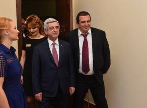 Серж Саргсян присутствовал на открытии комплекса Гагика Царукяна