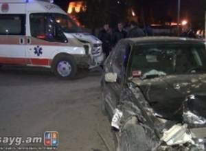 Վթարի է ենթարկվել շտապբուժօգնության կայանի ավտոմեքենան