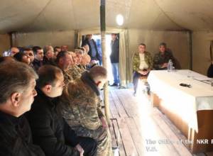 Bako Sahakyan visits Talish village