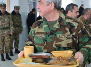 С. Саргсян выехал на юго-восточную границу РА и в Арцах