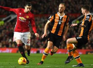 Henrikh Mkhitaryan helped Manchester United win at EFL Cup semi-final