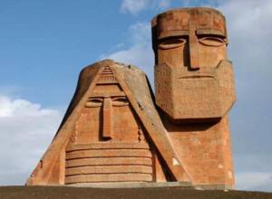 Hydro-electric power station under construction in Shahoumyan region