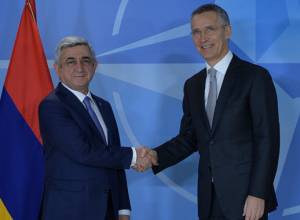 В Брюсселе стартовала встреча Саргсяна с Генеральным секретарем НАТО