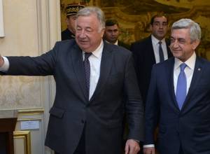 Председатель Сената Франции и Серж Саргсян встретились